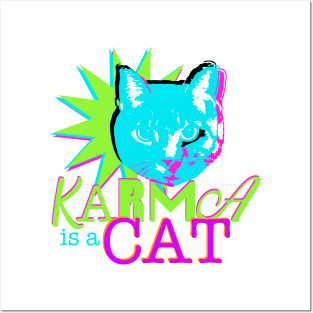 Karma is a Cat Posters and Art